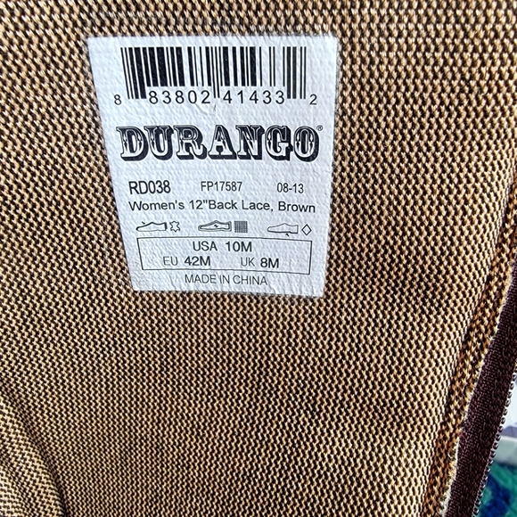Durango womens boots size 10 Leather - Picture 3 of 4